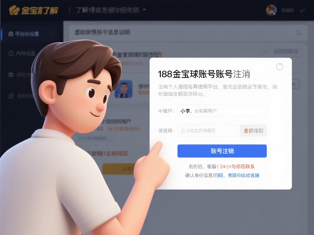 为了让大家更直观地了解188金宝搏账号注销的流程，